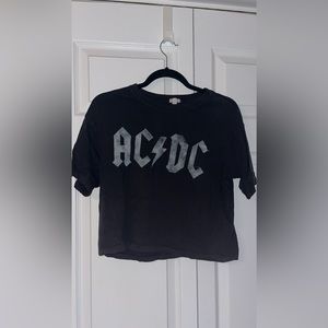 Garage AC/DC cropped tee